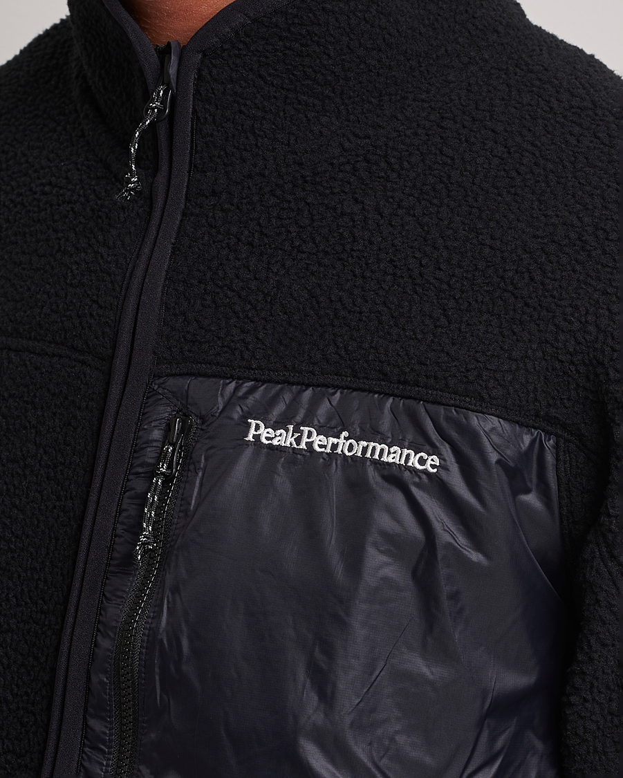 Homme | Pulls Et Tricots | Peak Performance | Pile Full Zip Black