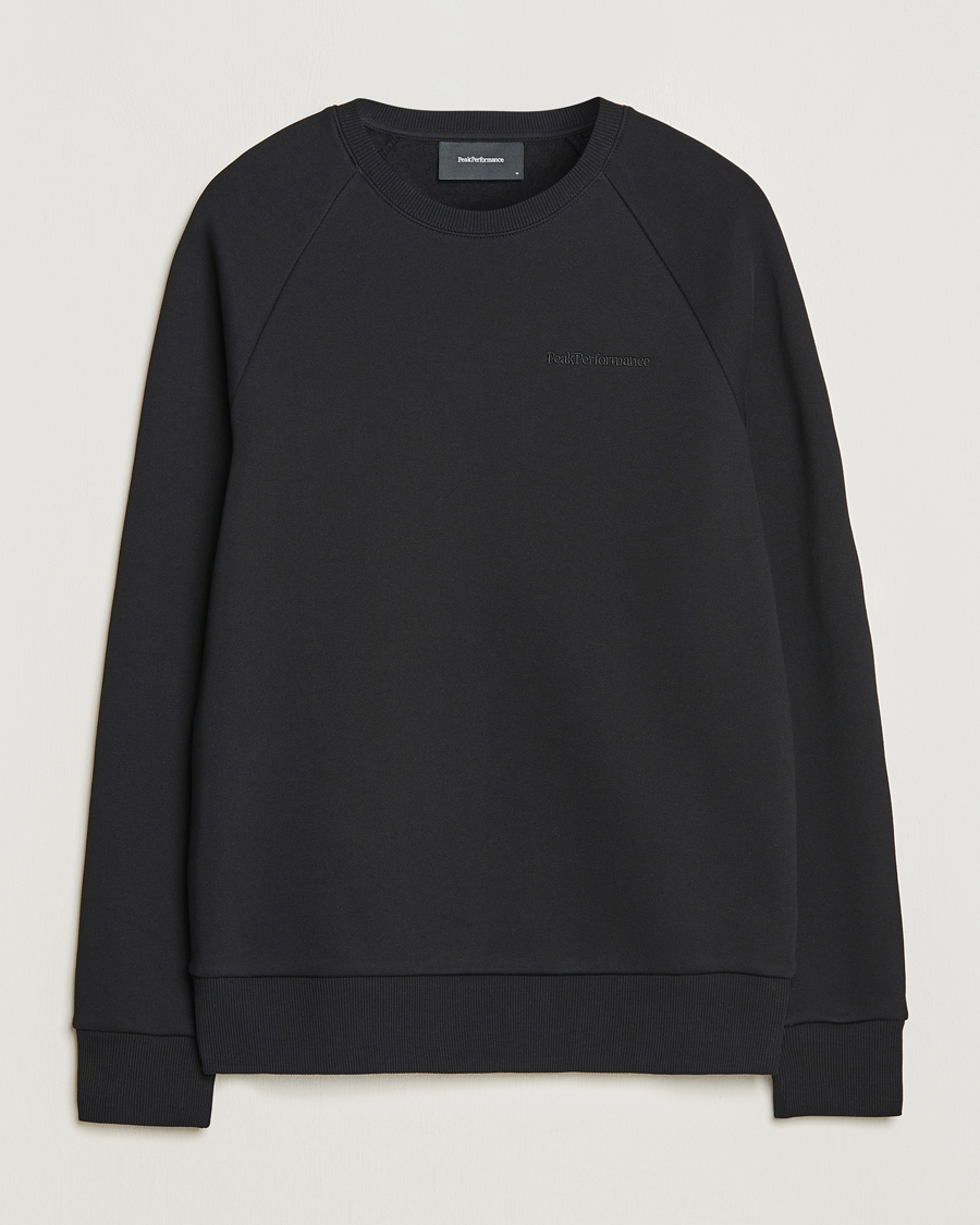 Homme | Pulls Et Tricots | Peak Performance | Original Logo Crew Neck Sweatshirt Black