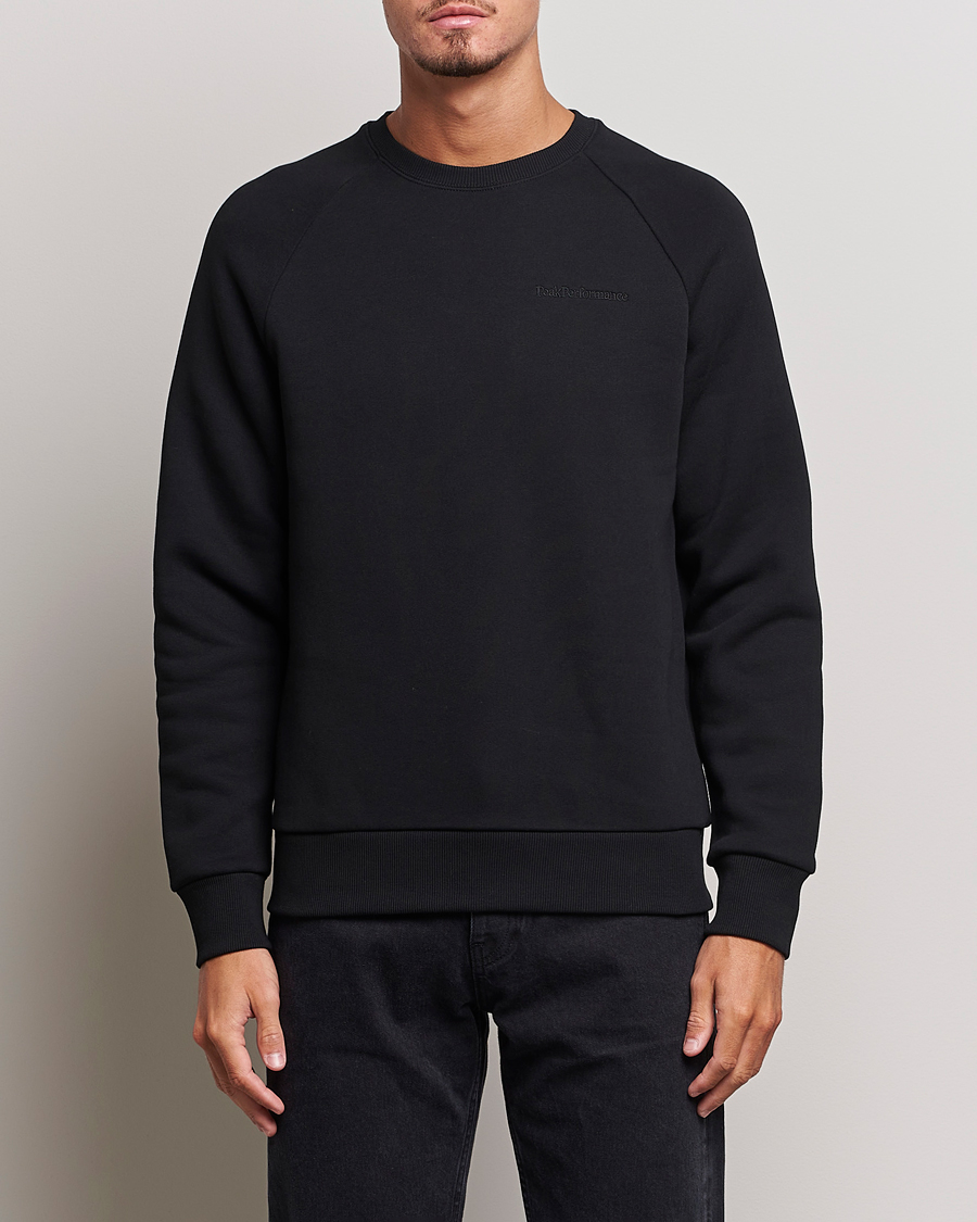 Homme | Pulls Et Tricots | Peak Performance | Original Logo Crew Neck Sweatshirt Black