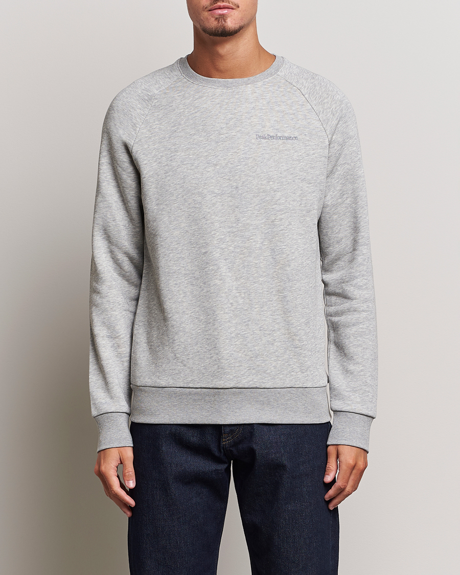 Homme | Pulls Et Tricots | Peak Performance | Original Logo Crew Neck Sweatshirt Grey Melange