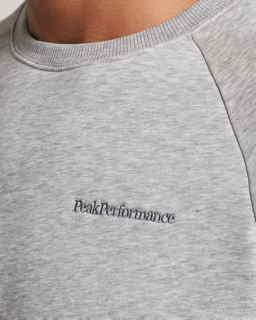 Homme | Pulls Et Tricots | Peak Performance | Original Logo Crew Neck Sweatshirt Grey Melange