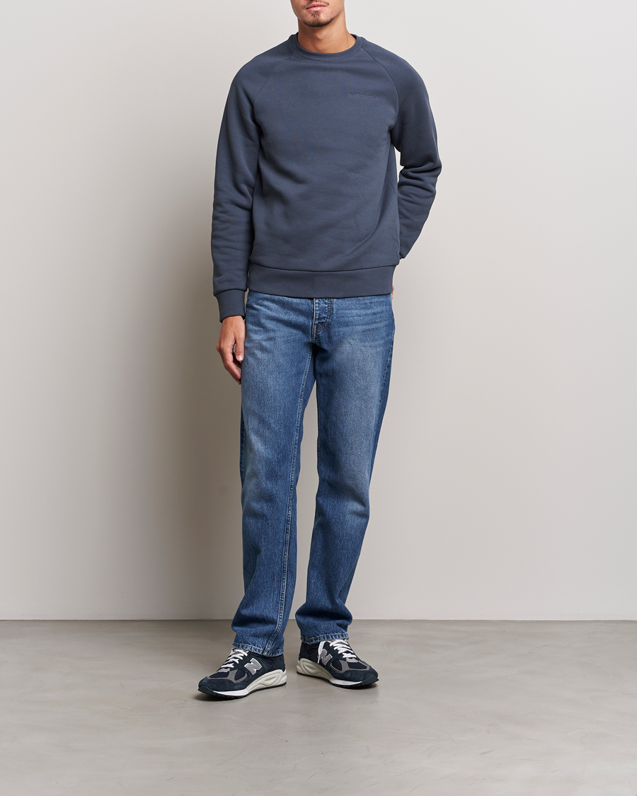 Homme | Pulls Et Tricots | Peak Performance | Original Logo Crew Neck Sweatshirt Omber Blue