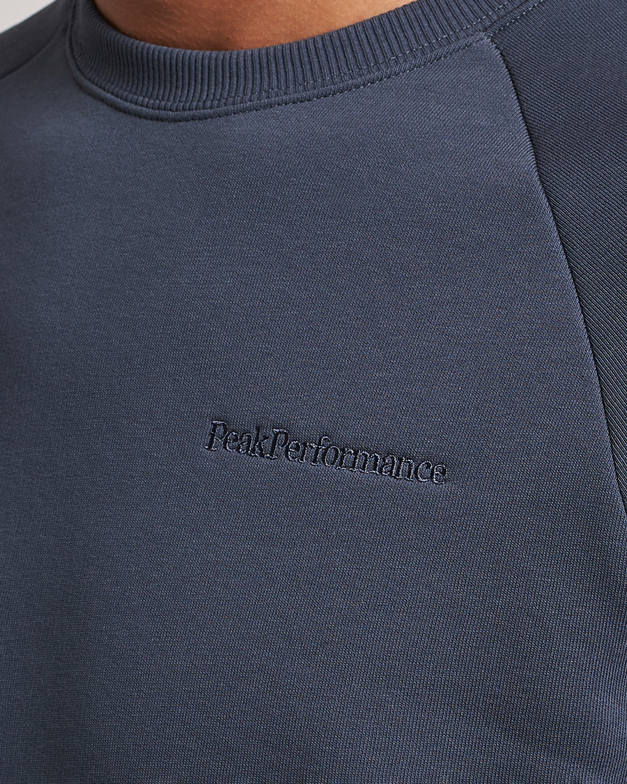 Homme | Pulls Et Tricots | Peak Performance | Original Logo Crew Neck Sweatshirt Omber Blue