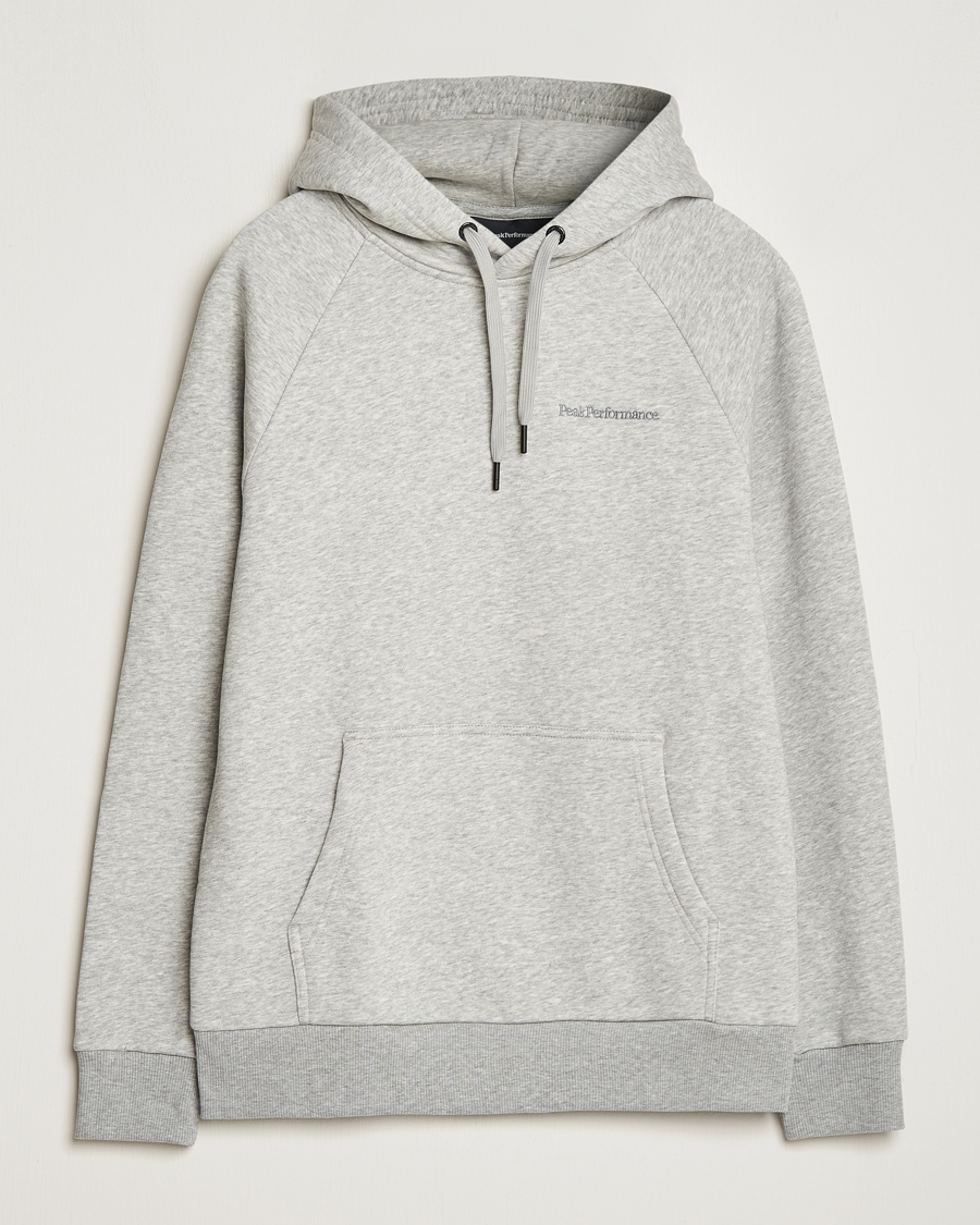 Homme | Pulls Et Tricots | Peak Performance | Original Logo Hoodie Grey Melange