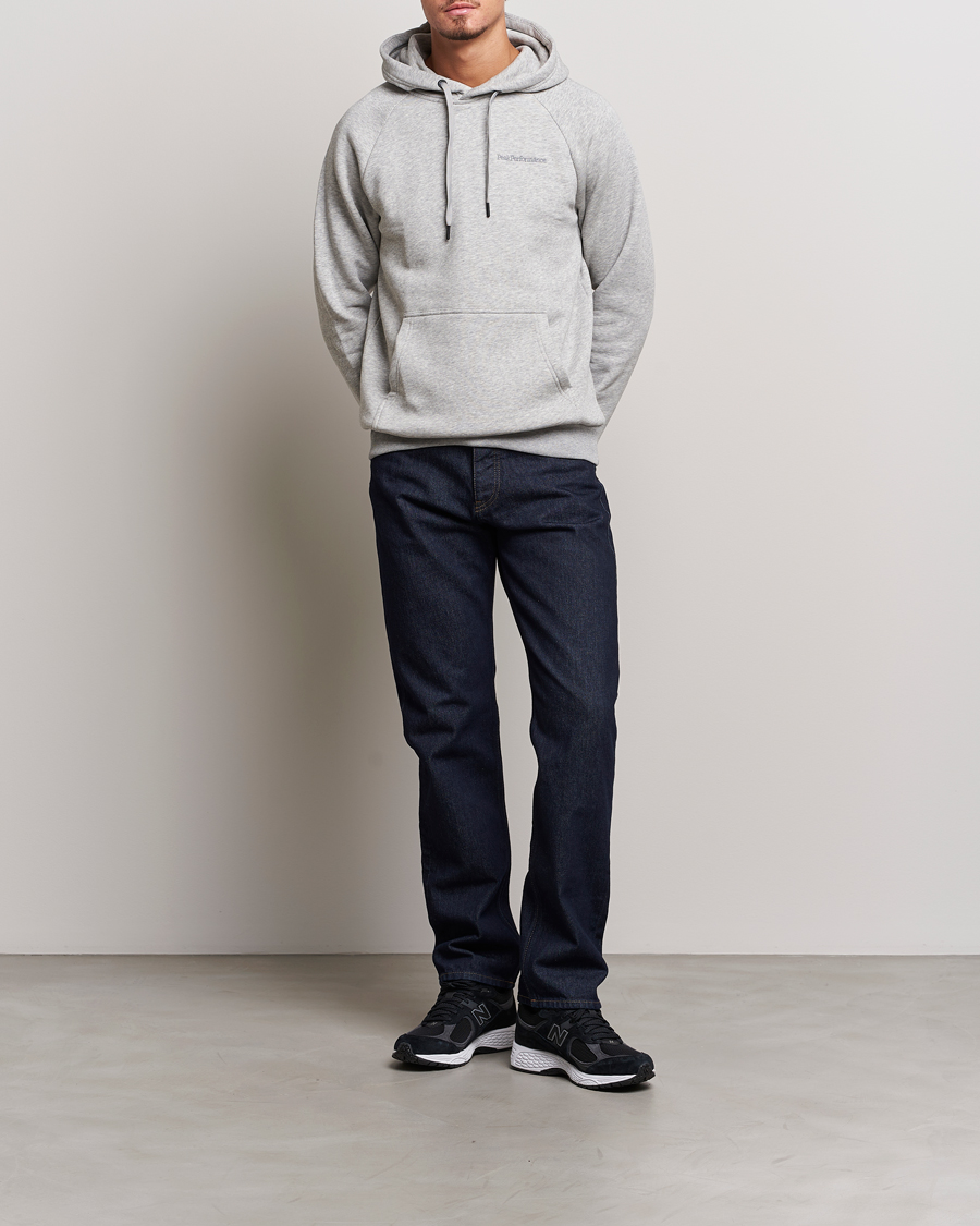 Homme | Pulls Et Tricots | Peak Performance | Original Logo Hoodie Grey Melange