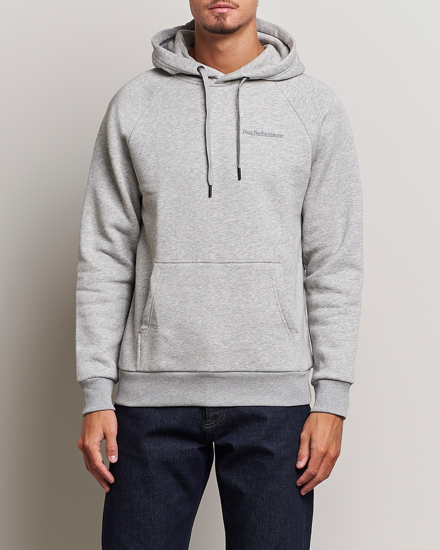 Homme | Pulls Et Tricots | Peak Performance | Original Logo Hoodie Grey Melange