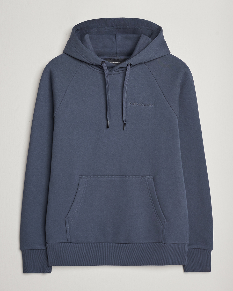 Homme | Pulls Et Tricots | Peak Performance | Original Logo Hoodie Omber Blue