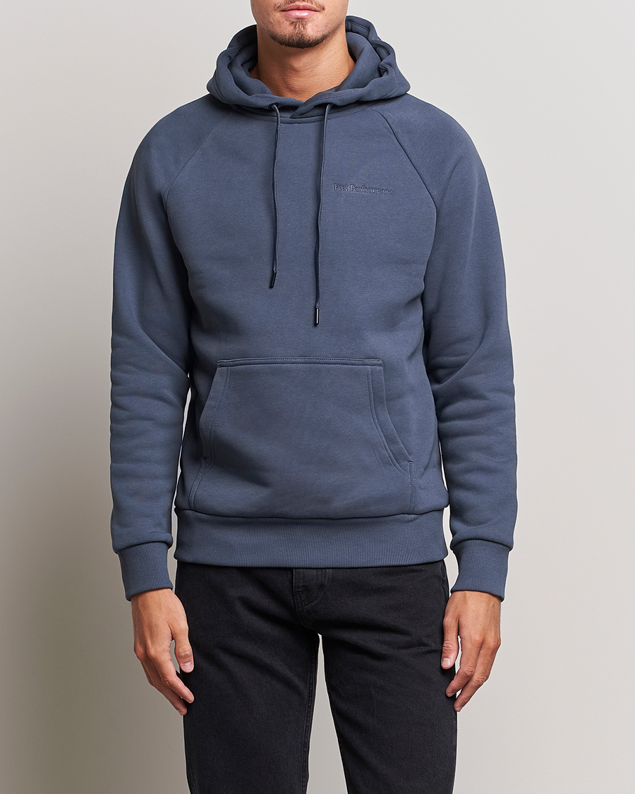Homme | Pulls Et Tricots | Peak Performance | Original Logo Hoodie Omber Blue