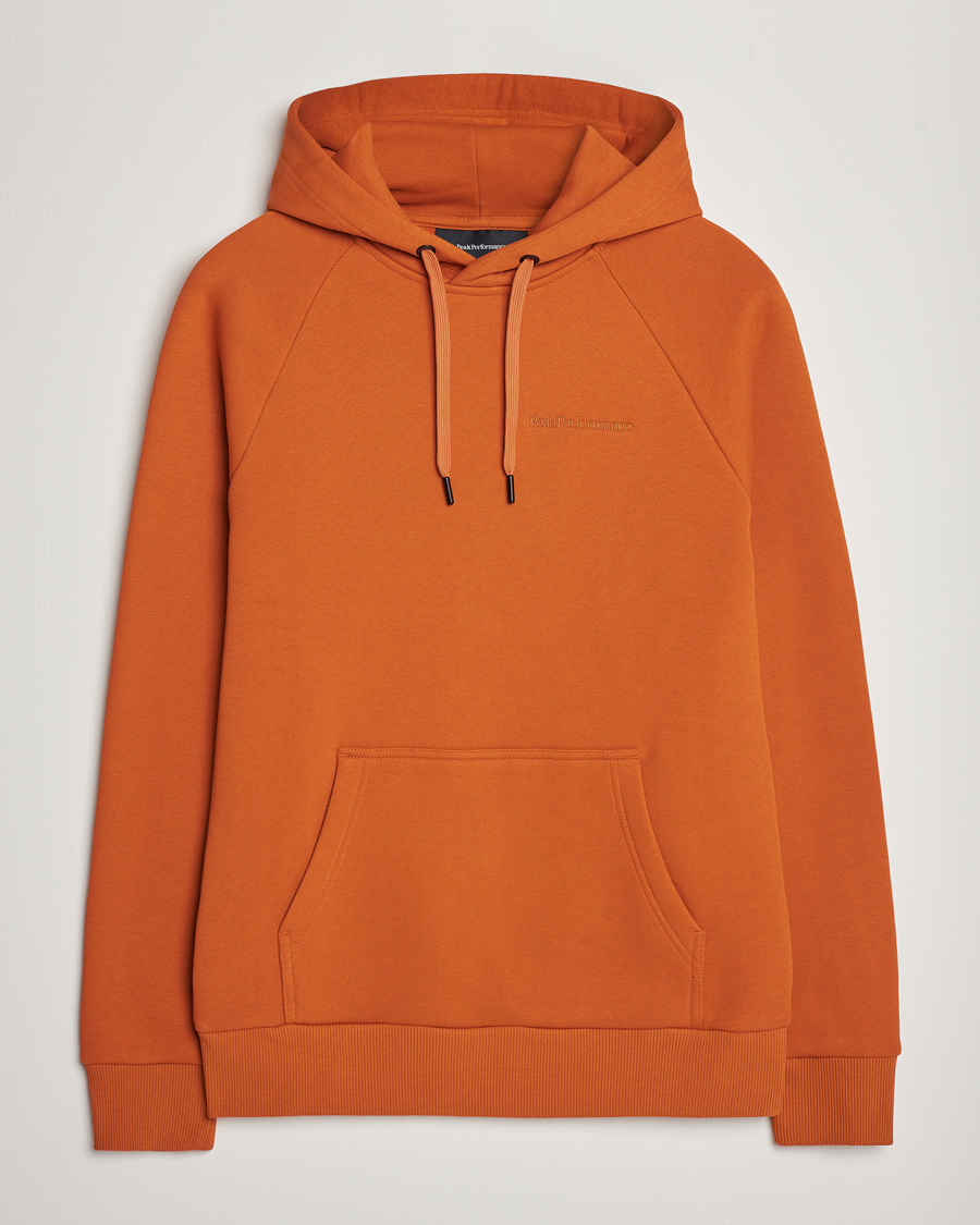 Homme | Pulls Et Tricots | Peak Performance | Original Logo Hoodie Gold Flame