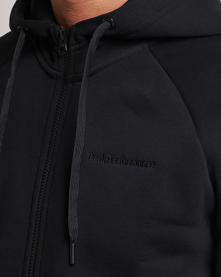 Homme | Pulls Et Tricots | Peak Performance | Original Logo Full Zip Hoodie Black
