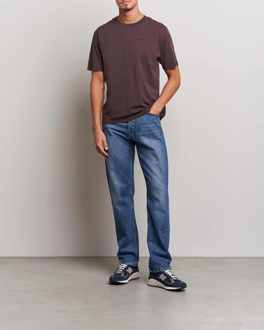 Homme | T-shirts | Peak Performance | Original Logo Crew Neck T-Shirt Desert Plum