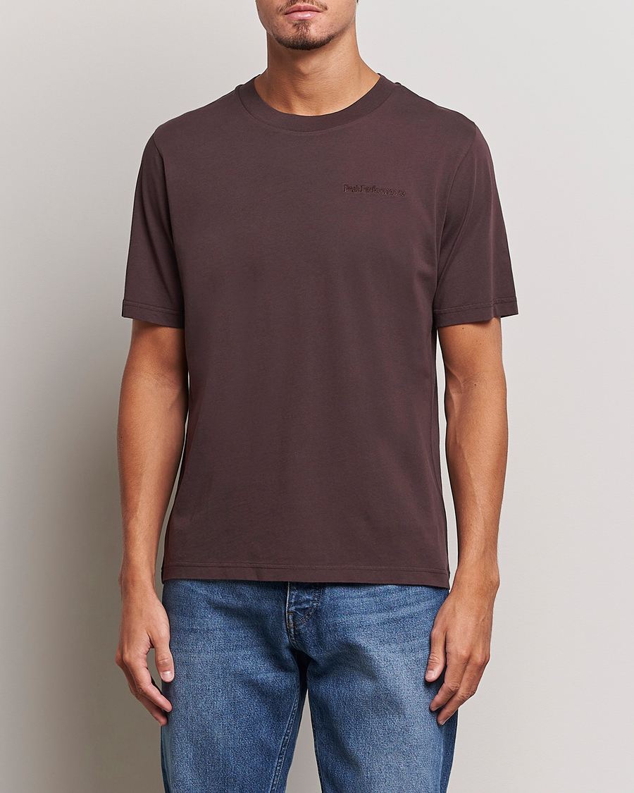 Homme | T-shirts | Peak Performance | Original Logo Crew Neck T-Shirt Desert Plum