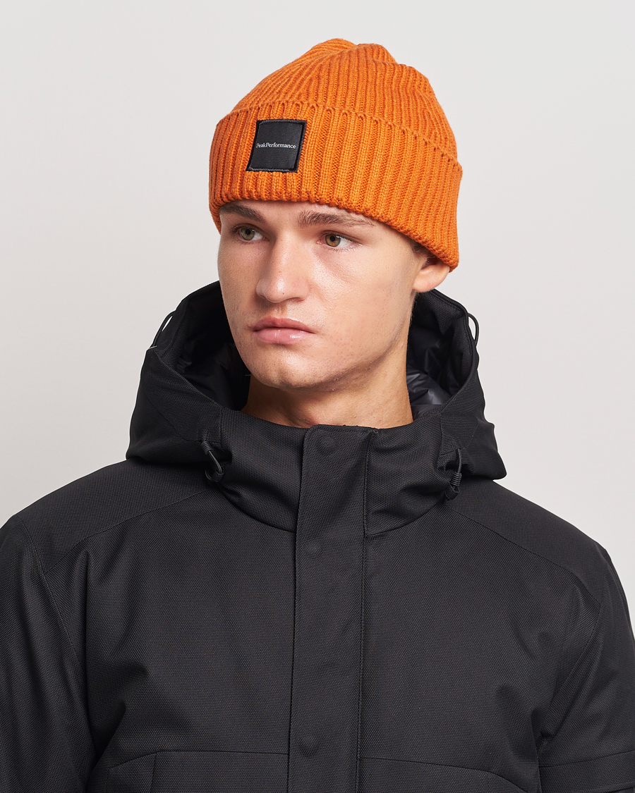 Homme | Peak Performance Cornice Ribbed Hat Gold Flame | Peak Performance | Cornice Ribbed Hat Gold Flame