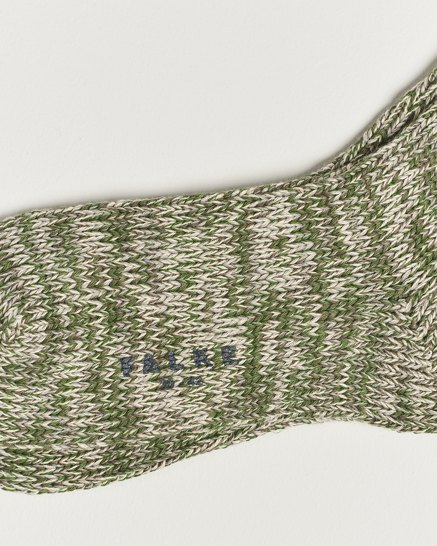 Homme | Chaussettes | Falke | Brooklyn Cotton Sock Thyme Green