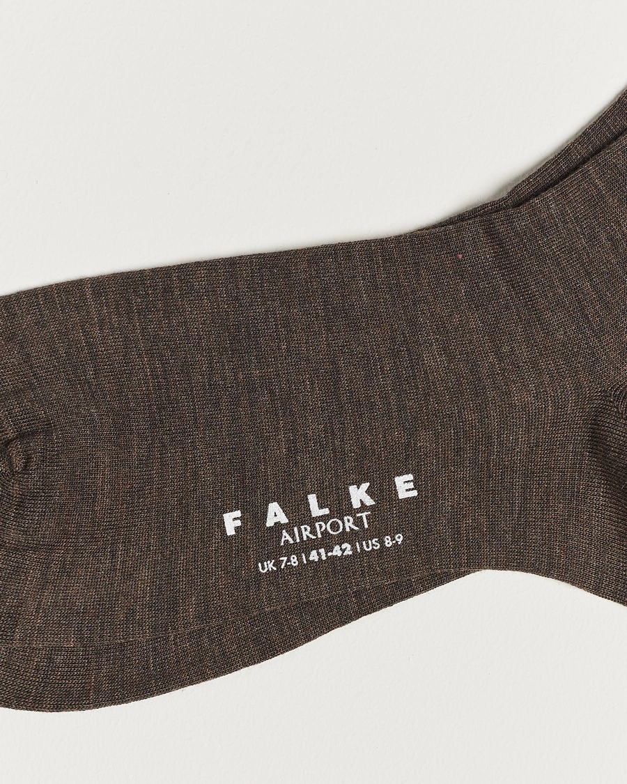 Homme |  | Falke | Airport Socks Brown Melange