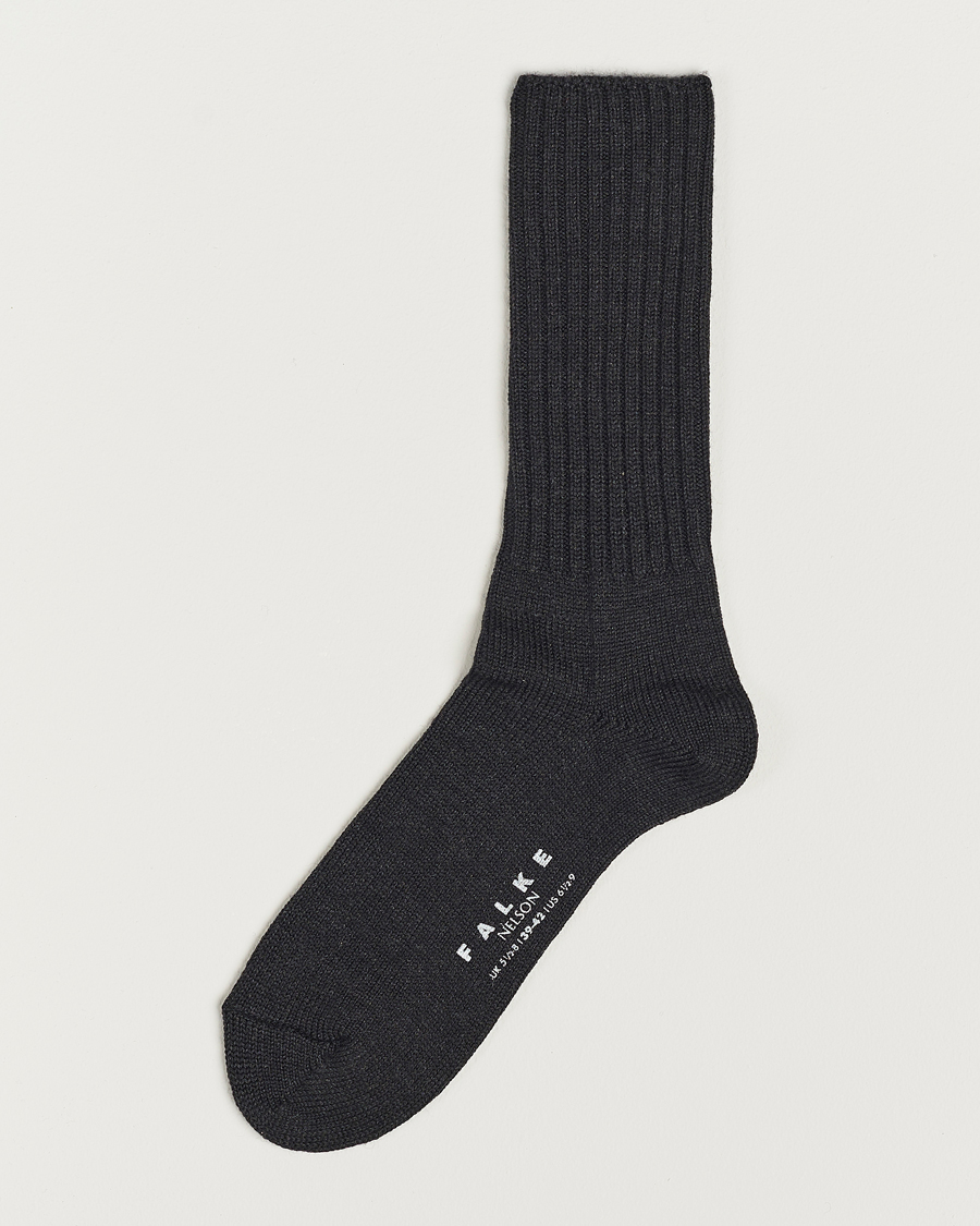 Homme | Sous-Vêtements Et Chaussettes | Falke | Nelson Wool Boot Sock Anthracite Melange