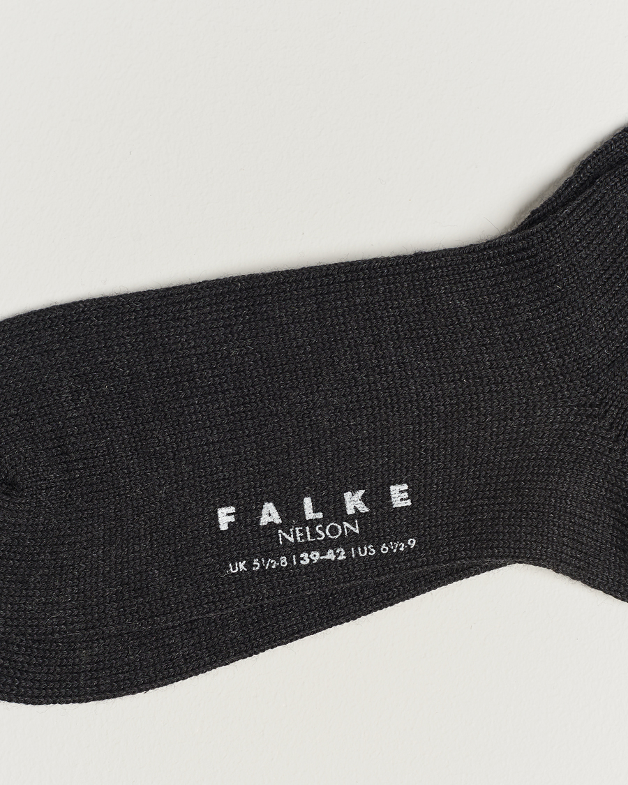 Homme | Sous-Vêtements Et Chaussettes | Falke | Nelson Wool Boot Sock Anthracite Melange