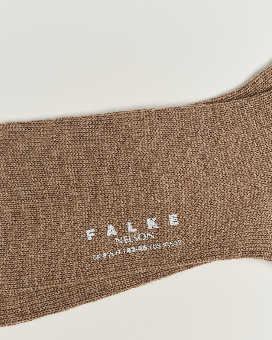 Homme |  | Falke | Nelson Wool Boot Sock Nutmeg Melange