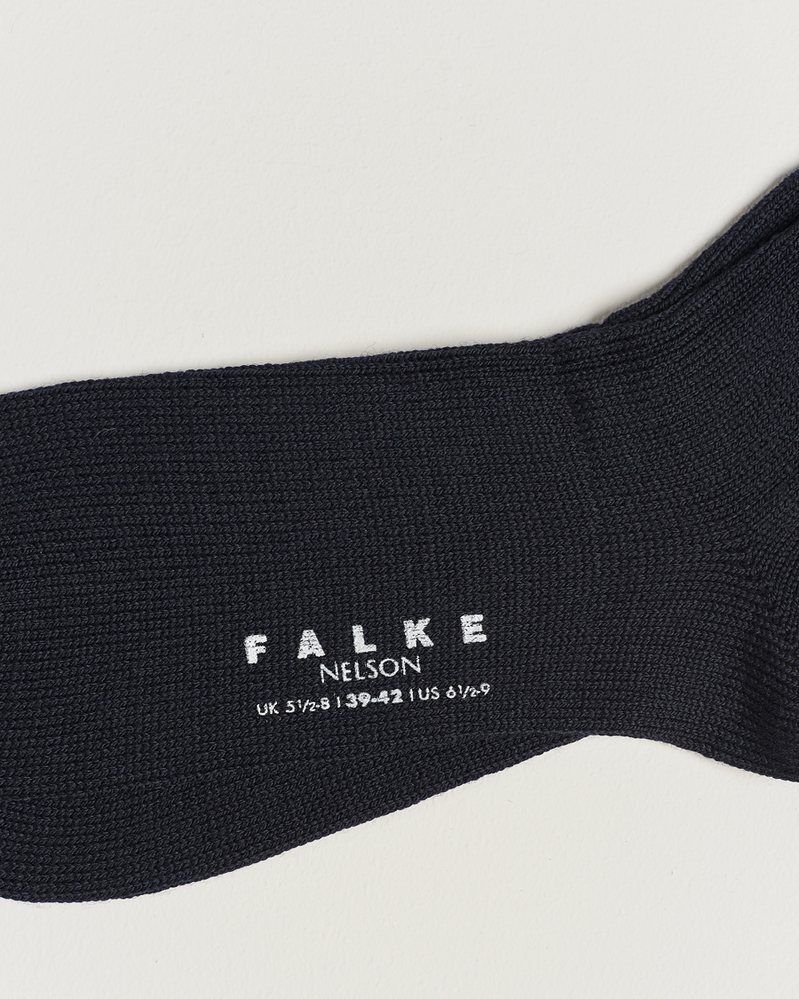 Homme |  | Falke | Nelson Wool Boot Sock Dark Navy