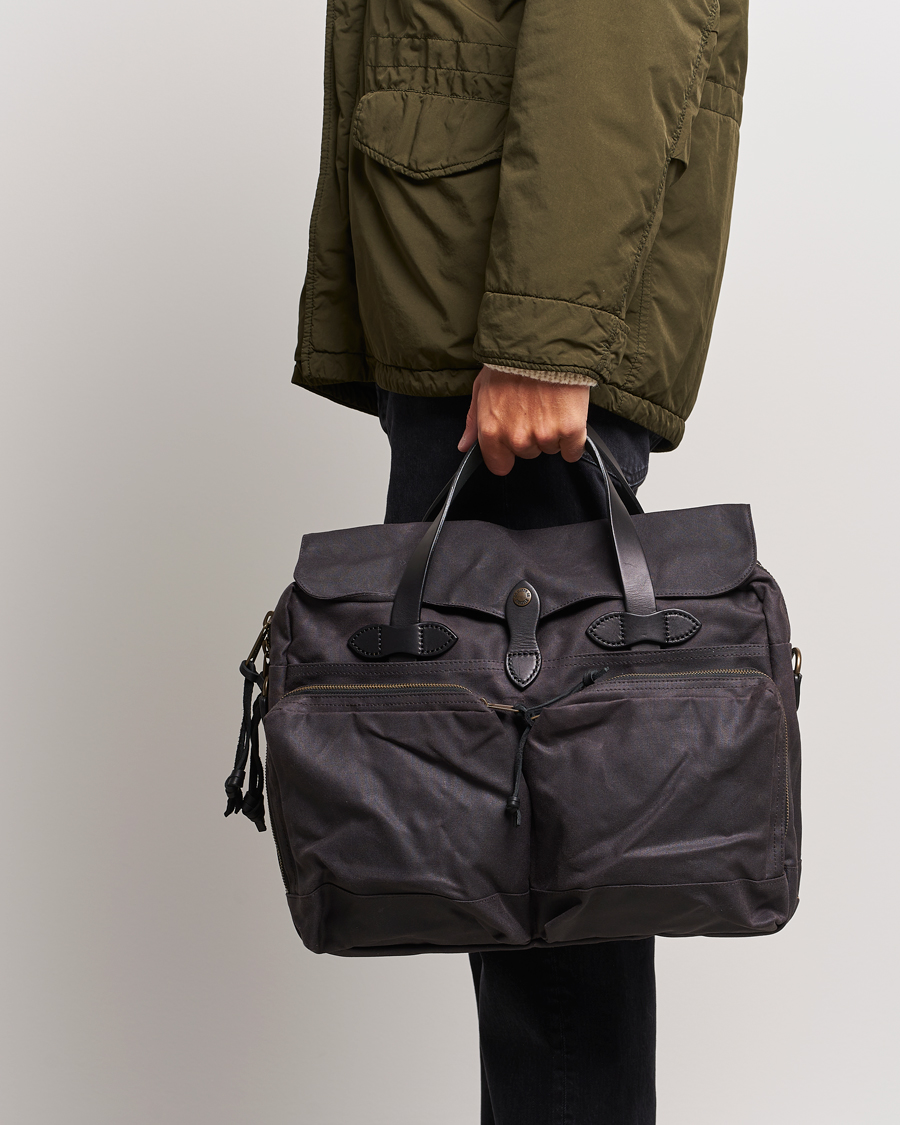 Homme | Filson 24-Hour Tin Briefcase Cinder | Filson | 24-Hour Tin Briefcase Cinder