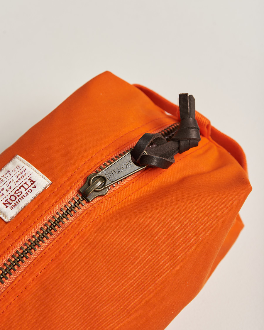 Homme | Filson Tin Cloth Travel Kit Flame | Filson | Tin Cloth Travel Kit Flame