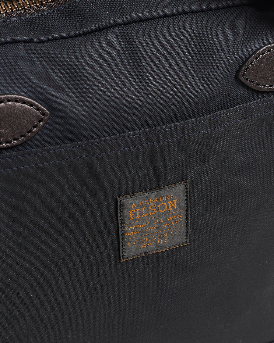 Homme | Filson Tin Cloth Compact Briefcase Navy | Filson | Tin Cloth Compact Briefcase Navy