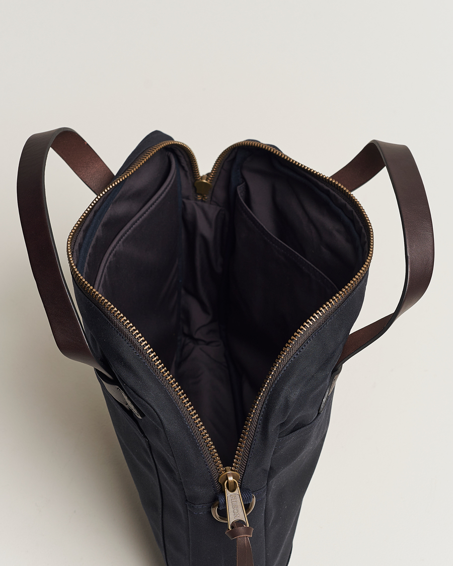 Homme | Filson Tin Cloth Compact Briefcase Navy | Filson | Tin Cloth Compact Briefcase Navy