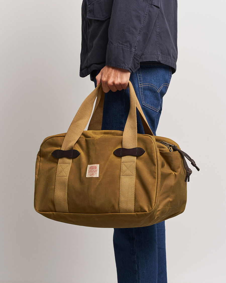 Homme | Filson Tin Cloth Small Duffle Bag Dark Tan | Filson | Tin Cloth Small Duffle Bag Dark Tan