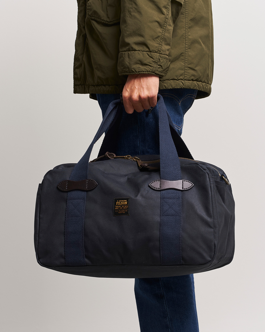 Homme |  | Filson | Tin Cloth Small Duffle Bag Navy