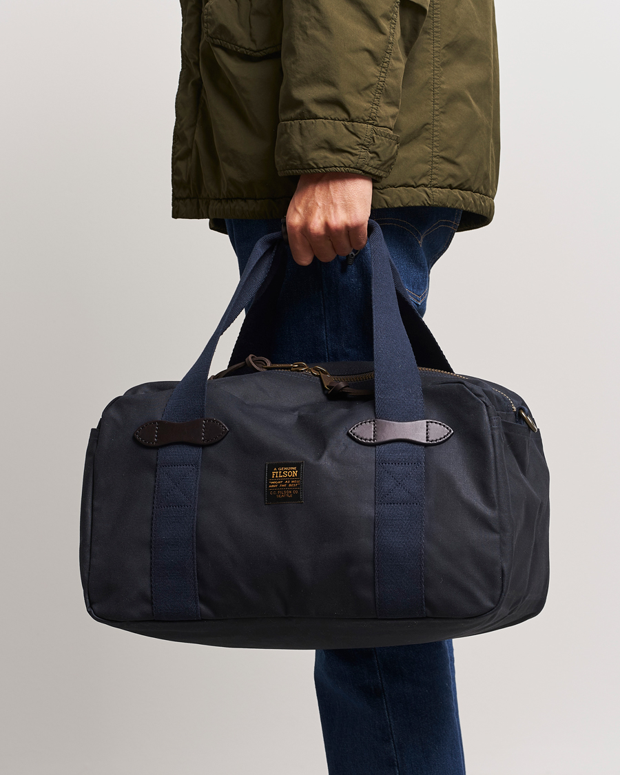 Homme | Filson Tin Cloth Small Duffle Bag Navy | Filson | Tin Cloth Small Duffle Bag Navy