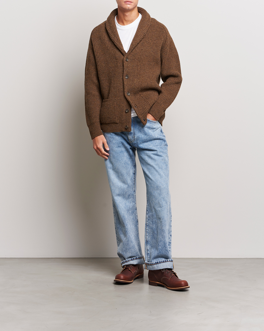 Homme | Pulls Et Tricots | Filson | Bristol Wool Cardigan Brown Heather
