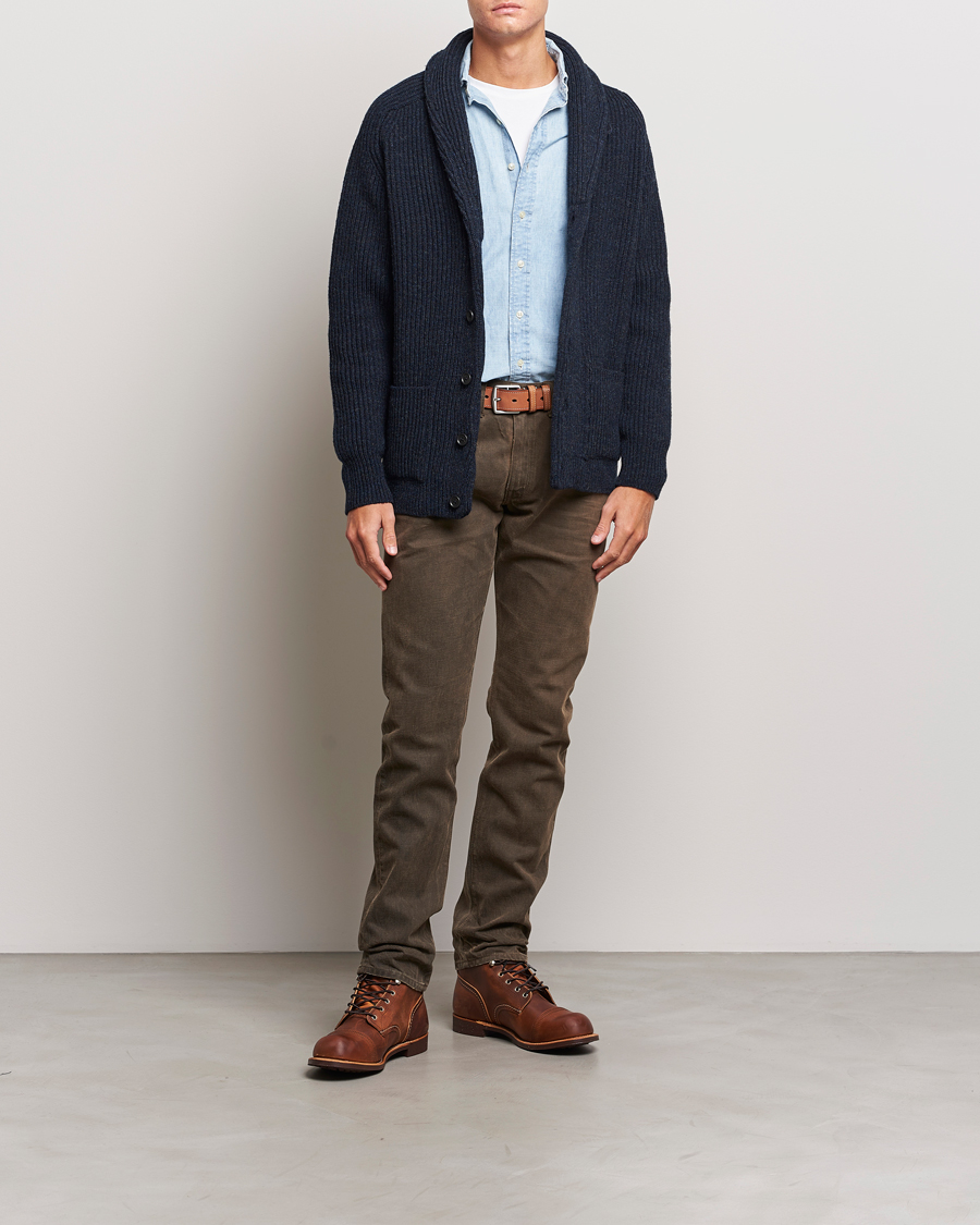 Homme | Pulls Et Tricots | Filson | Bristol Wool Cardigan Dark Navy Heather