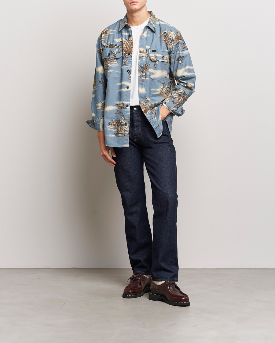 Homme | Chemises | Filson | Field Flannel Shirt Marsh Scenic/Blue