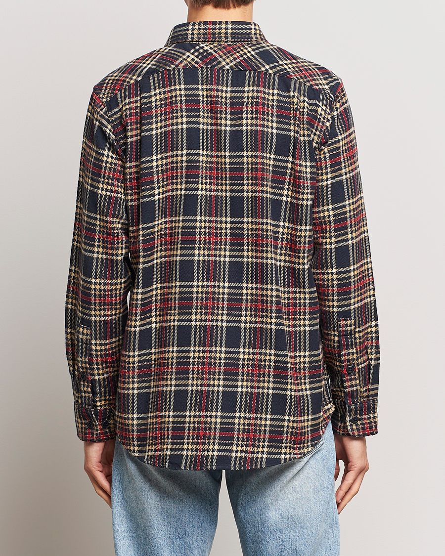 Homme | Chemises | Filson | Vintage Flannel Work Shirt Navy/Ivory Red