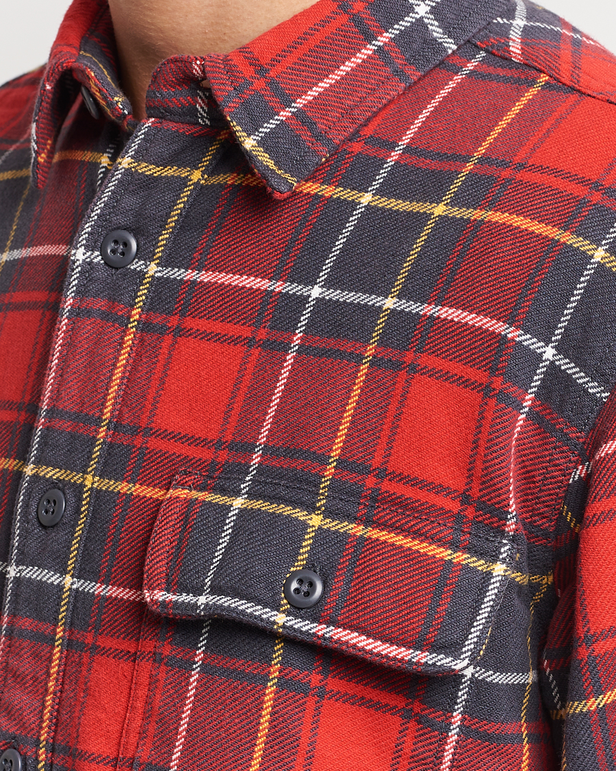 Homme | Chemises | Filson | Vintage Flannel Work Shirt Red Charcoal Plaid