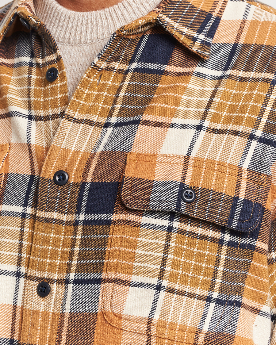 Homme | Chemises | Filson | Vintage Flannel Work Shirt Navy/Cumin Red