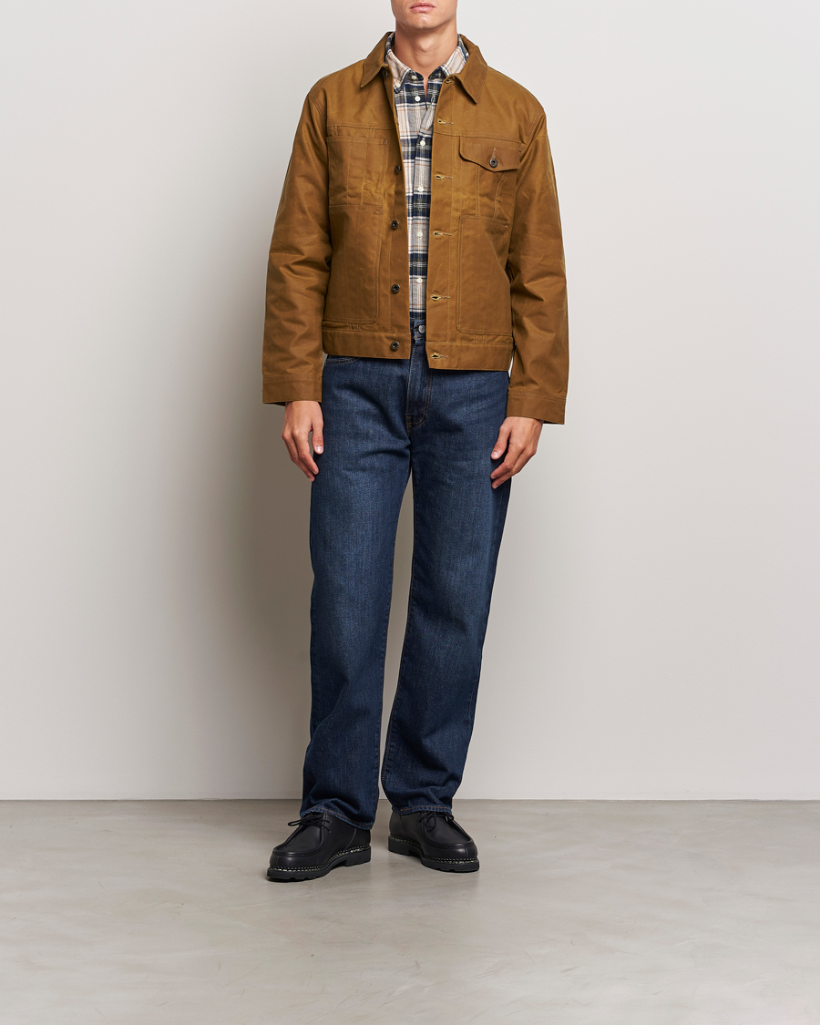 Homme | Manteaux Et Vestes | Filson | Short Lined Tin Cloth Cruiser Dark Tan