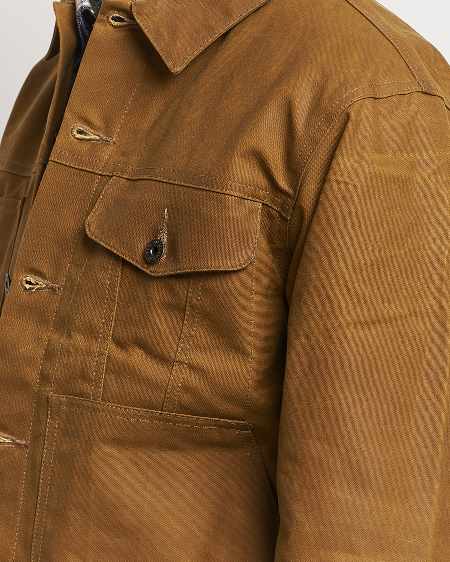 Homme | Manteaux Et Vestes | Filson | Short Lined Tin Cloth Cruiser Dark Tan