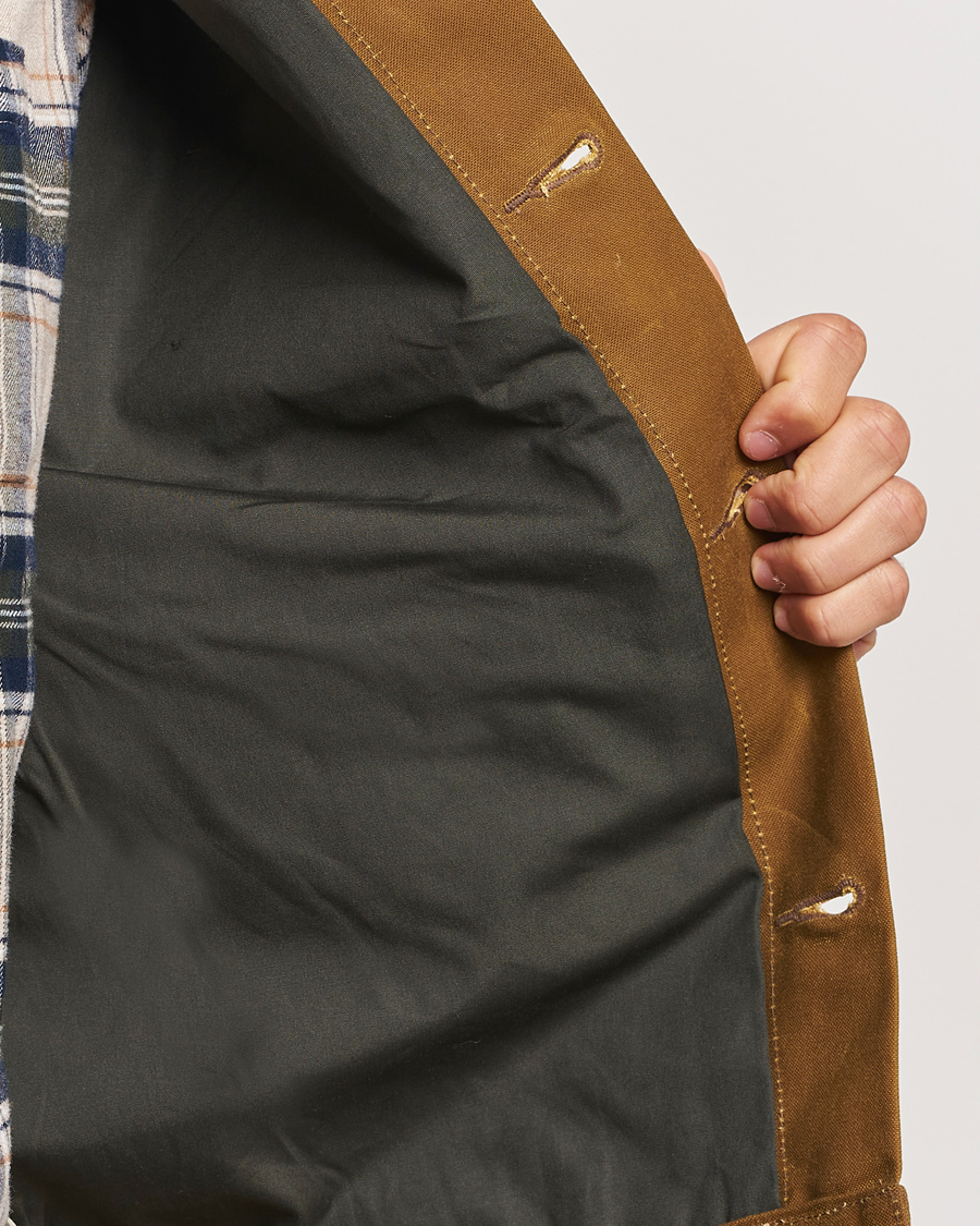 Homme | Manteaux Et Vestes | Filson | Short Lined Tin Cloth Cruiser Dark Tan