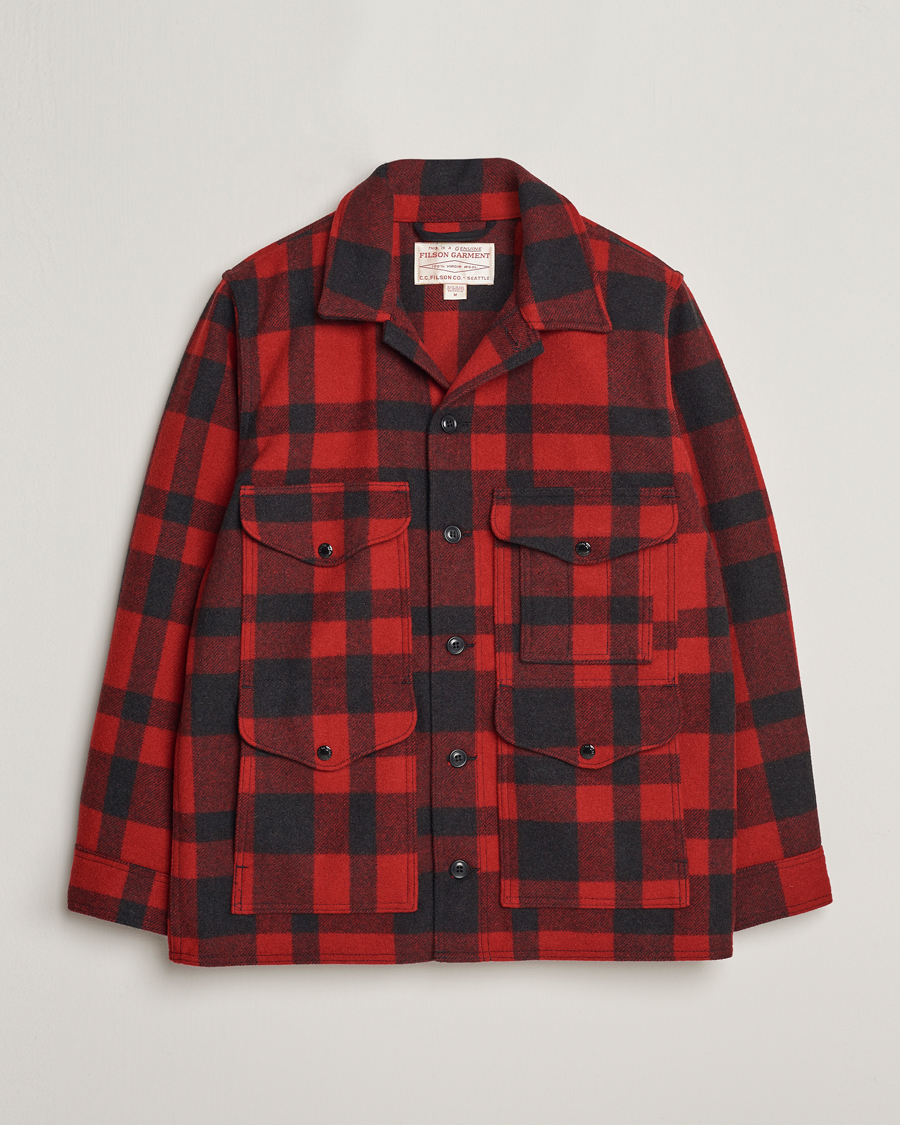 Homme | Manteaux Et Vestes | Filson | Mackinaw Wool Cruiser Brick Red