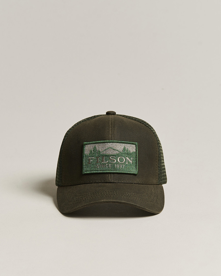 Homme | Filson Logger Mesh Cap Otter Green | Filson | Logger Mesh Cap Otter Green