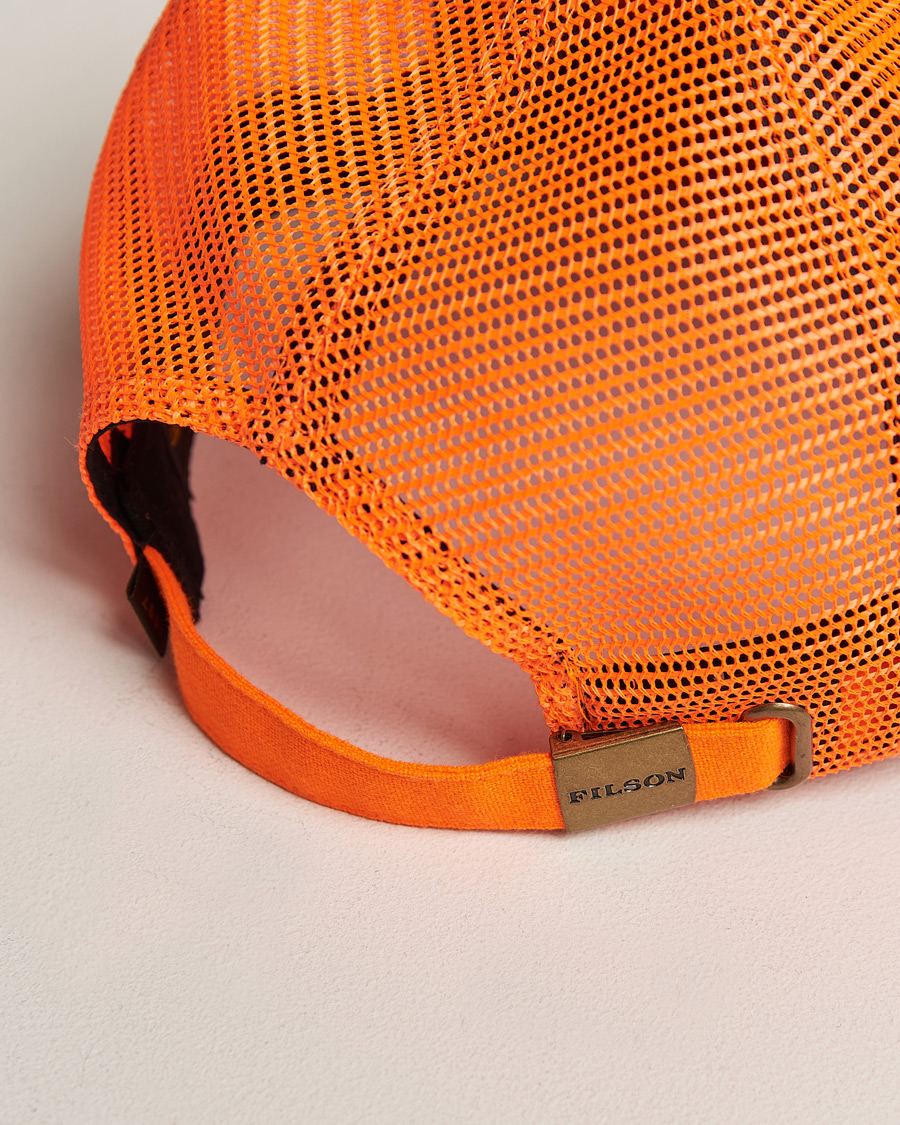 Homme | Filson Logger Mesh Cap Blaze Orange | Filson | Logger Mesh Cap Blaze Orange