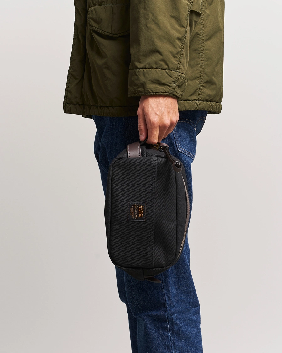 Homme | Outdoor | Filson | Rugged Twill Travel Kit Black