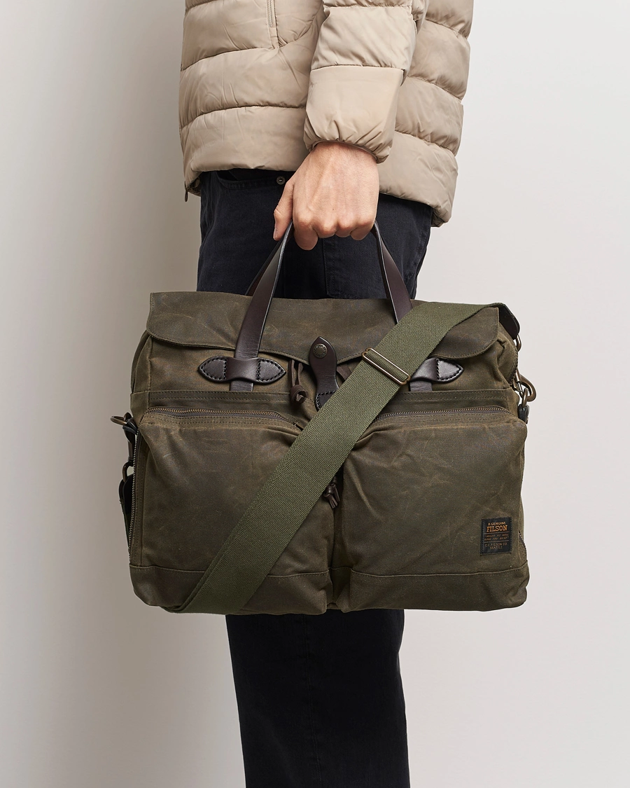 Homme | American Heritage | Filson | 24-Hour Tin Briefcase Otter Green