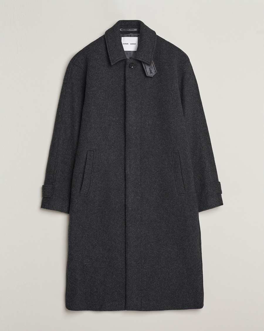 Homme | Manteaux Et Vestes | Samsøe Samsøe | Samsøe & Samsøe Jacob Coat Black Melange