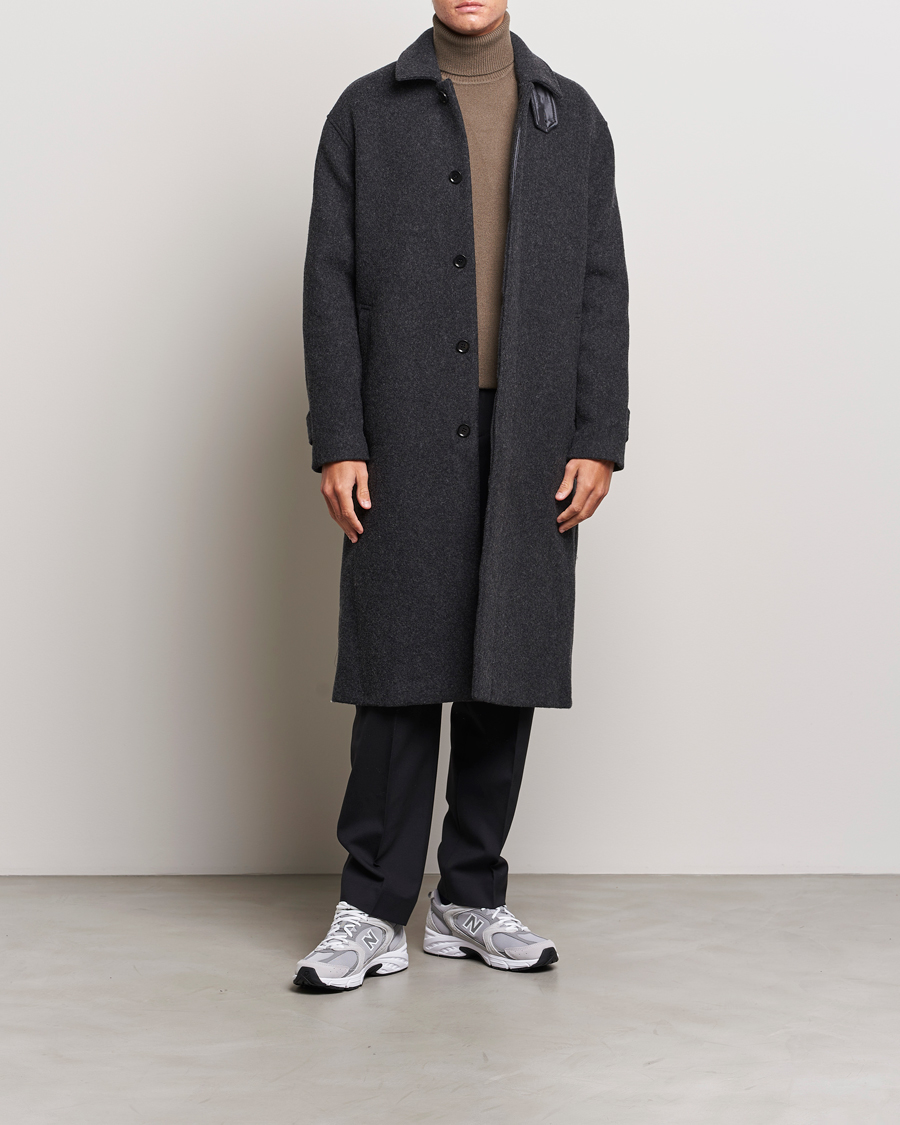 Homme | Manteaux Et Vestes | Samsøe Samsøe | Samsøe & Samsøe Jacob Coat Black Melange