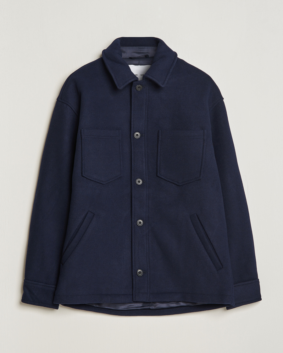 Homme | Manteaux Et Vestes | Samsøe Samsøe | Pally Padded Shirt Jacket Salute Navy