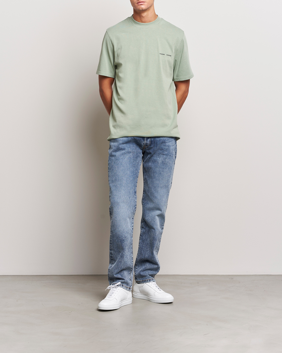Homme | T-shirts | Samsøe Samsøe | Samsøe & Samsøe Norsbro Crew Neck T-Shirt Iceberg Green
