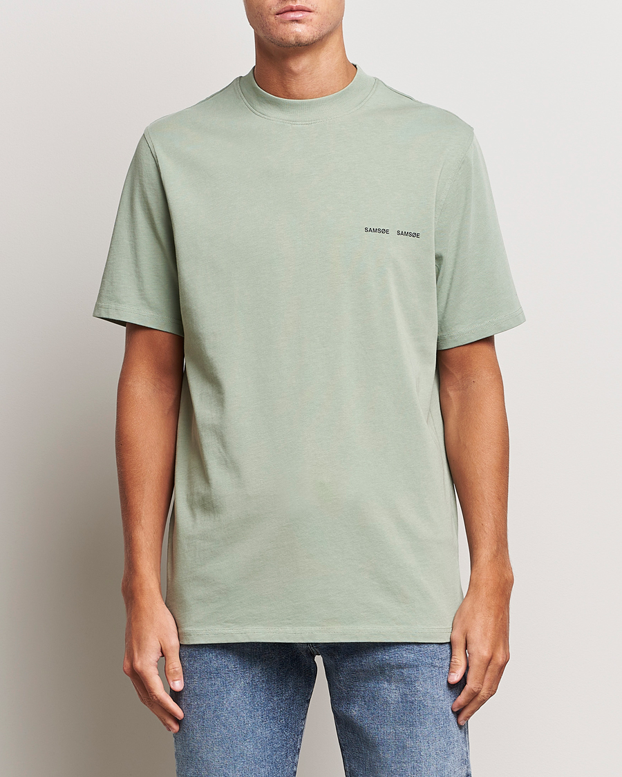 Homme | T-shirts | Samsøe Samsøe | Samsøe & Samsøe Norsbro Crew Neck T-Shirt Iceberg Green