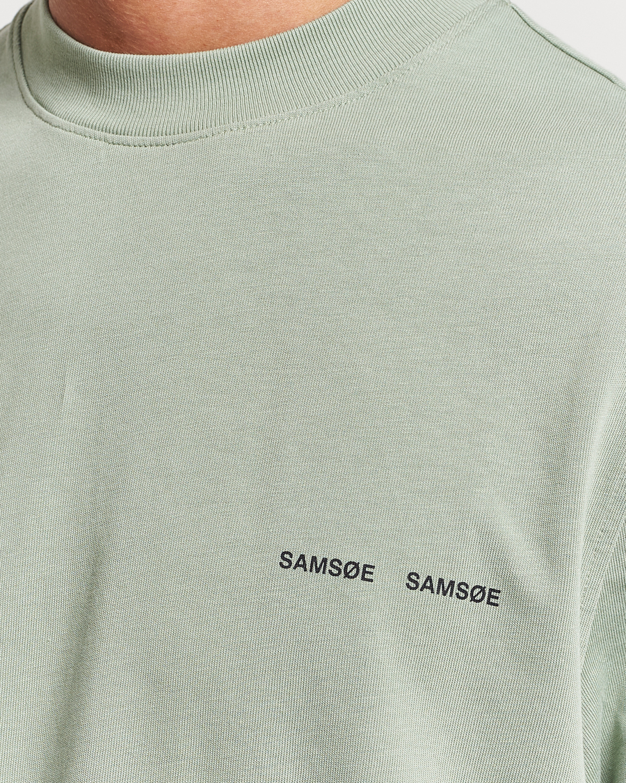 Homme | T-shirts | Samsøe Samsøe | Samsøe & Samsøe Norsbro Crew Neck T-Shirt Iceberg Green